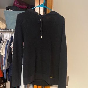 Michael Kors Black Hooded Sweater